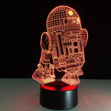 R2D2 3D LED Night Light