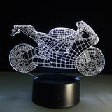 Motorcycle 3D LED Night Light