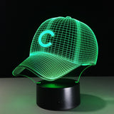 Chicago Cubs Hat 3D LED Light