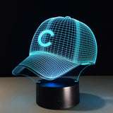 Chicago Cubs Hat 3D LED Light