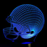 Football Helmet 3D LED Night Light