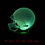 Football Helmet 3D LED Night Light