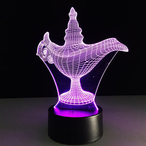 Aladdin Lamp 3D LED Night Light