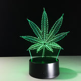Marijuana Leaf LED Light