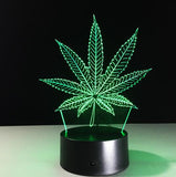 Marijuana Leaf LED Light