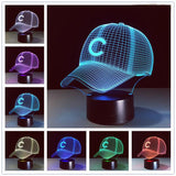 Chicago Cubs Hat 3D LED Light