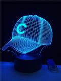 Chicago Cubs Hat 3D LED Light