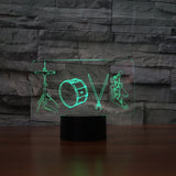 Musical Instruments 3D LED Night Light