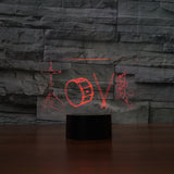 Musical Instruments 3D LED Night Light