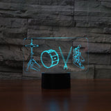Musical Instruments 3D LED Night Light