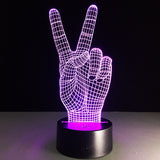 Peace Hand 3D LED Light