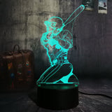 Baseball Player 3D LED Night Light