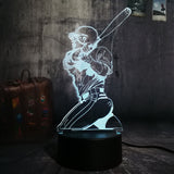 Baseball Player 3D LED Night Light