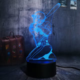 Baseball Player 3D LED Night Light