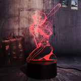 Baseball Player 3D LED Night Light