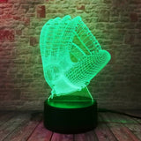Baseball Glove 3D LED Night Light