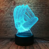 Baseball Glove 3D LED Night Light