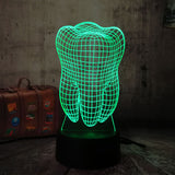 Tooth 3D LED Light