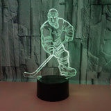 Hockey Player 3D LED Night Light