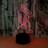 Hockey Player 3D LED Night Light