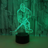 Hockey Player 3D LED Night Light