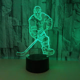 Hockey Player 3D LED Night Light