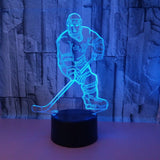 Hockey Player 3D LED Night Light
