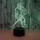 Hockey Player 3D LED Night Light