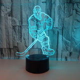 Hockey Player 3D LED Night Light