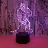 Hockey Player 3D LED Night Light