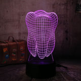 Tooth 3D LED Light