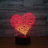 Heart "Love" LED Night Light