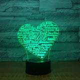 Heart "Love" LED Night Light