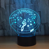 Musical Instruments 3D LED Night Light