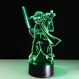Yoda 3D LED Light