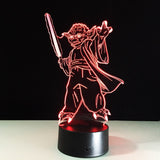 Yoda 3D LED Light
