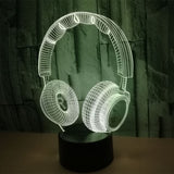 Headphone 3D LED Night Light