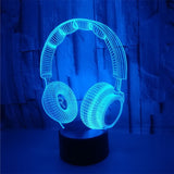 Headphone 3D LED Night Light