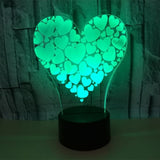 Heart's 3D LED Night Light