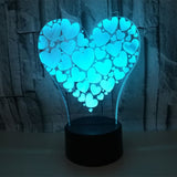 Heart's 3D LED Night Light