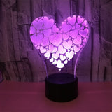Heart's 3D LED Night Light