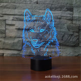 Wolf 3D LED Night Light