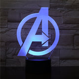 Avengers Themed 3D LED Collector Display Lights